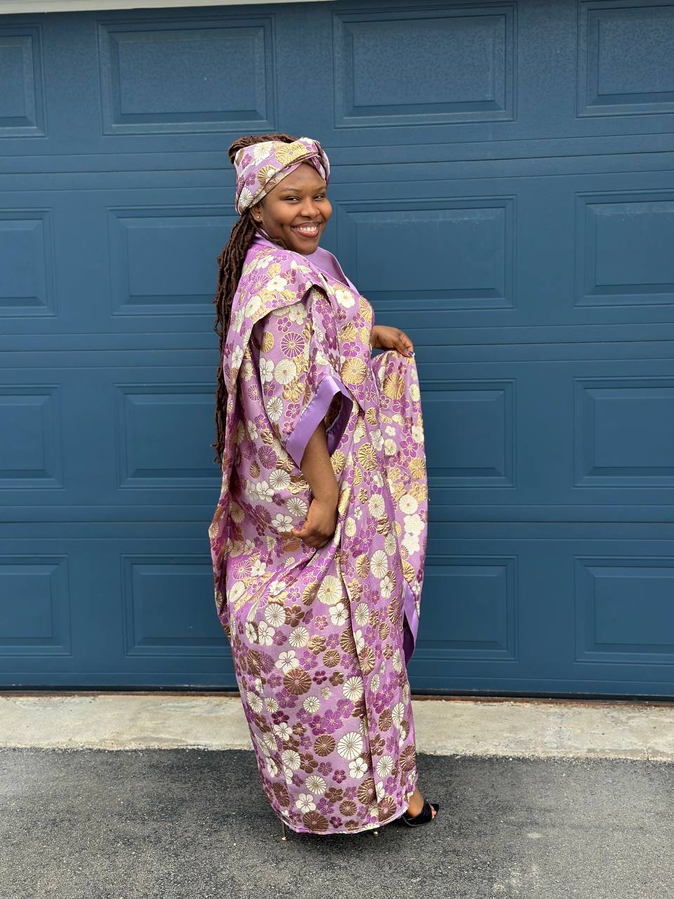 BOUBOU LOLA EN BROCARD AVEC FOULARD