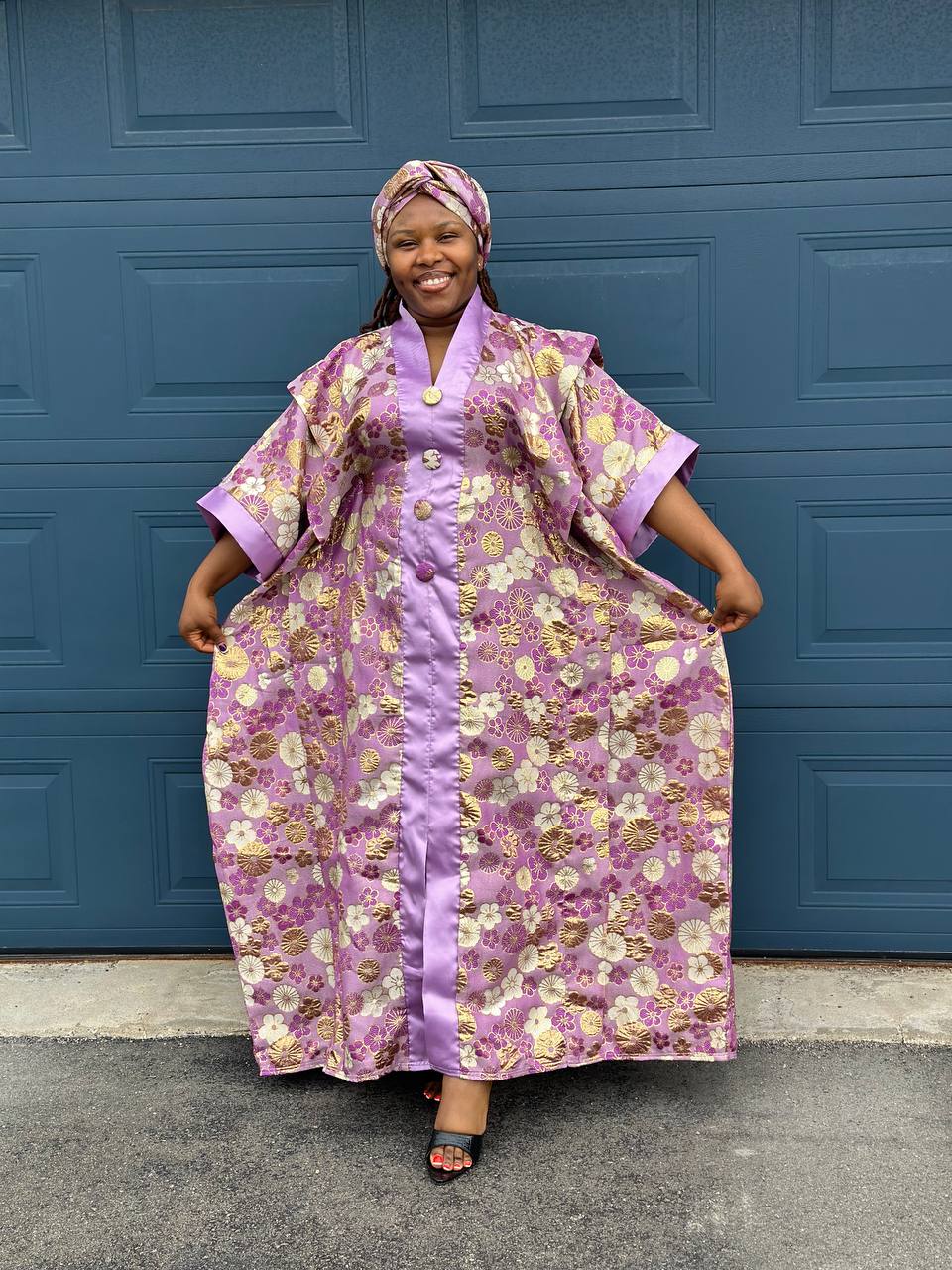BOUBOU LOLA EN BROCARD AVEC FOULARD