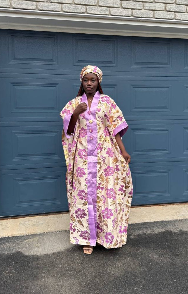BOUBOU ATHENA EN BROCARD AVEC FOULARD