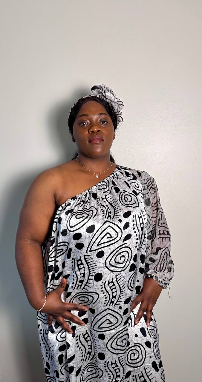 ROBE SITA EN SOIE AVEC FOULARD