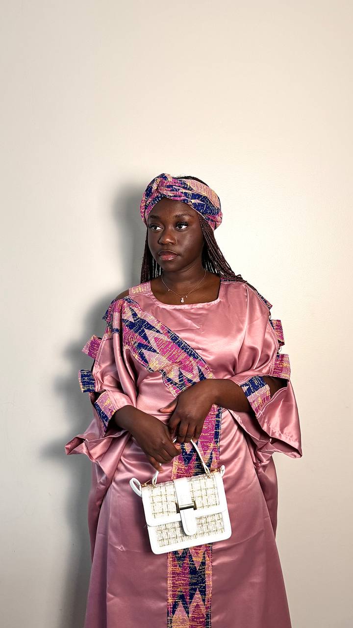 BOUBOU ELLA EN SATIN ET PAGNE