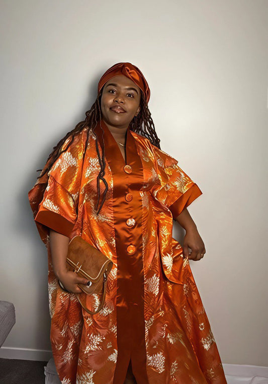 BOUBOU MALIA EN BROCARD AVEC FOULARD