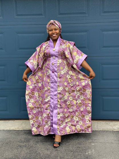 BOUBOU LOLA EN BROCARD AVEC FOULARD