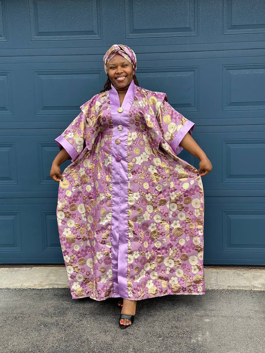 BOUBOU LOLA EN BROCARD AVEC FOULARD