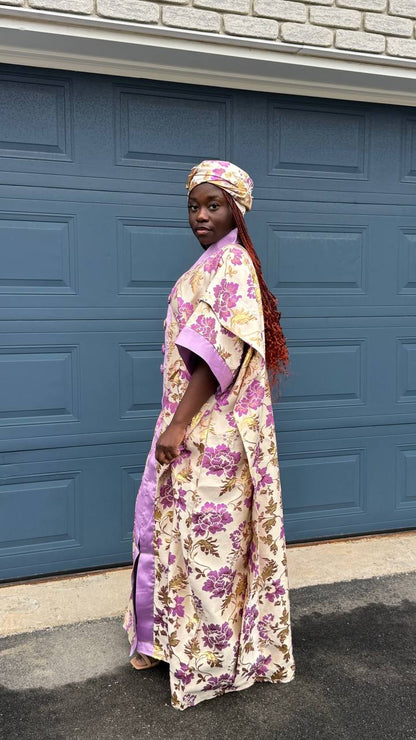 BOUBOU ATHENA EN BROCARD AVEC FOULARD