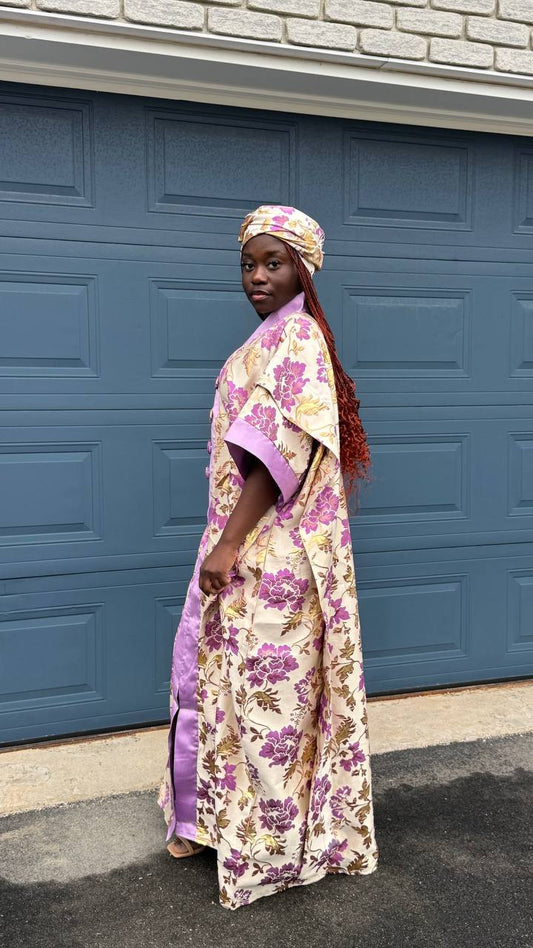 BOUBOU ATHENA EN BROCARD AVEC FOULARD