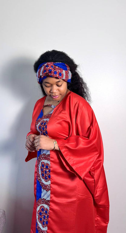 BOUBOU SELANA EN SATIN ET PAGNE