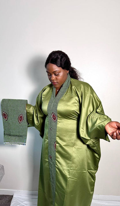 BOUBOU NORA EN SATIN ET PAGNE